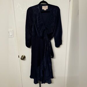Navy Wrap Dress - Size 4